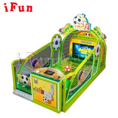 China metal & Arcade Kids Big Big Football 2 Acrylic Interactive Kids Video Game Sports Simulator Football Game Machine For Sale for sale