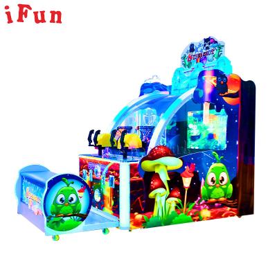 China Hot Sale Wooden Kids Shooting Ball Arcade Machine Shooting Ball Simulator Redemption Game Machine Lottery for sale