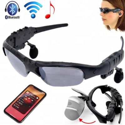 China Hot Sale Sports Sunglasses Smart Bluetooth Sunglasses Polarized Glass BT Earphone Microphone Portable Wireless Sports Sunglasses for sale