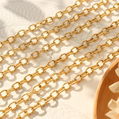 China FASHIONABLE European Thick Straps Necklace Stainless Steel Jewelry Gold Plated Two Piece Jewelry Necklace 18K Women for sale