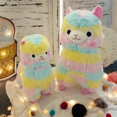 China Rainbow Llama Plush Toy Camel Stuffed Toy Gift for sale