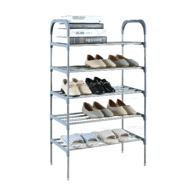 China (Size) 4 Tier Furniture Home Living Room Metal Shoe Rack Adjustable Modern Aluminum Designs for sale