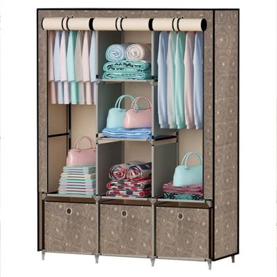 China Baby (Size) Adjustable Cloth Closet For Clothes 1 Pis Price Clothes Cabinet Metal Kids Wardrobe for sale