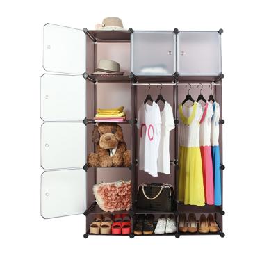 China Wholesale Diy PVC Plastic Collapsible Foldable Wardrobe for sale