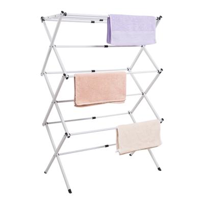 China XLW-715 Country Iron Folding Laundry Storage Rack Clothes Drying Laundry Rack for sale