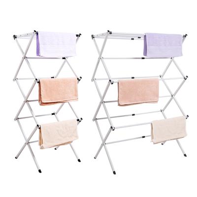 China Modern Cheap Price Garment Foldable Clothes Rack Hanging Clothing Rack for sale