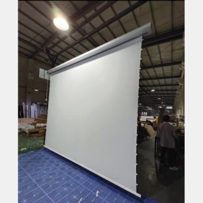 China Telon electric 200 inch projector screen for home theater projectors, cheap price motorized projector screen for sale