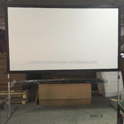 China 16:9 HD Electric Quick Fold Projection Screen With Aluminum Alloy Frames Projector Screen for sale