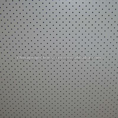 China Frame vinyl cinema perforated silver 3d screen (mic holes for audio) for sale