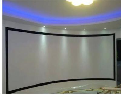 China Frame Supplier Customized 360 Degree Curved Projection Screen With Custom 3D Silver Screen High Gain Fabric, 180 Degree Screen for sale