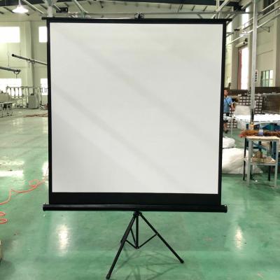 China Tripod Tripod Black Projection Screen Fabric Projector Screen Stand Projector Screen Painting for sale