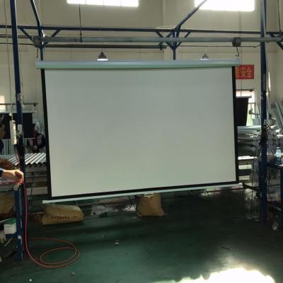 China TELON Wall Mounted Drop Down Projection Screen With High Definition for sale