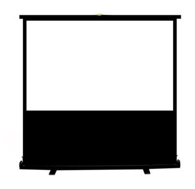 China Protable floor up screen 100 inch portable floor screen foldable standing pull up projection screen for hd home theater for sale