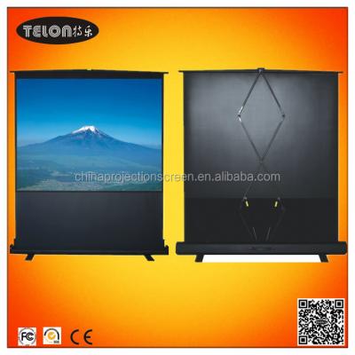 China Telon Projector Screen Pull Down Tripod Stand, Portable Floor Up Screen, Easy Carry Projection Screen for sale