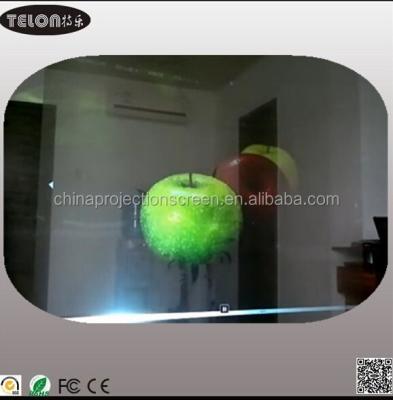 China Adhesive Clear Transparent Rear Projection Screen Electric Good Price For Shop Showcase for sale