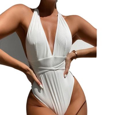 China 2021 new style breathable luxury one-piece bikini sexy backless swimwear for sale