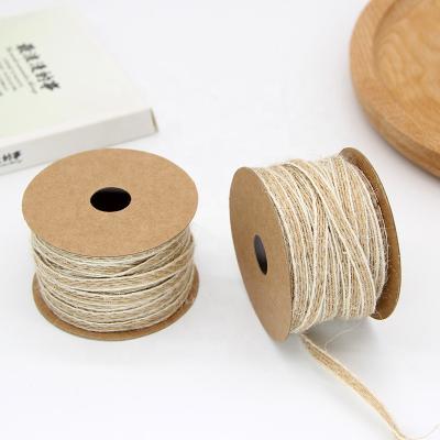 China 10 Meters Handcrafted Open Ribbon Burlap Craft Ribbon Roll Jute Ribbon for Craft Wraping and Decoration for sale