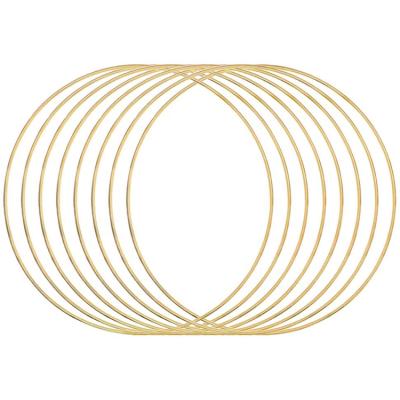 China Profession Design Supplies Gold Wire Wall Hanging Crafts Metal Dreamcatcher Garland Rings Circle Eco-Friendly For Macrame for sale