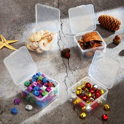 China Sustainable New Products Bead Stackable Square Plastic Bead Containers Layer Square Plastic Storage Containers Storage Box for sale