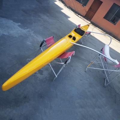 China 2020 Popular Fiberglass Outrigger Canoe Boat for sale