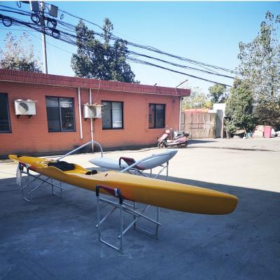 China Fiberglass China Made Carbon Fiberglass AOCRA OC 1 Man Canoe Single Surfing Outrigger Canoe OC1 for sale