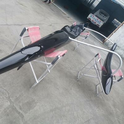 China Fiberglass China Made Carbon Fiberglass AOCRA OC 1 Man Canoe Single Surfing Outrigger Canoe OC1 for sale