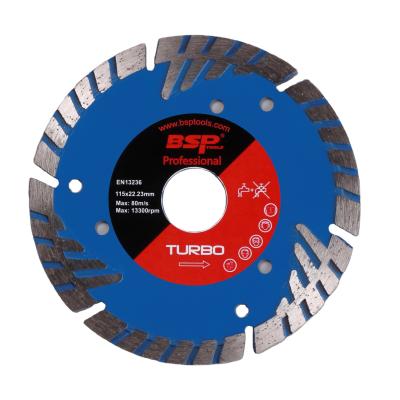 China . High Speed ​​Soft Tornado Turbo Diamond Saw Blade 250mm 10in Diamond Cutting Disc 250mm edge for sale