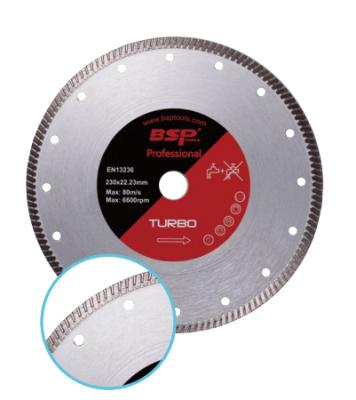 China Super Thin Eco-friendly Turbo Diamond Blade 10in 250mm Fine Blade Diamond Cutting Disc Diamond Saw for sale