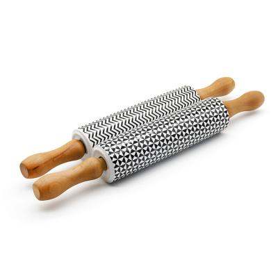 China Sustainable Rolling Pin Wholesale Decal Printed Pins Kitchen Baking Tools for sale