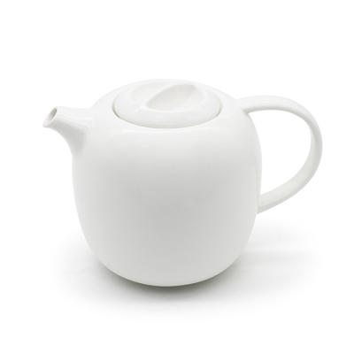 China Sustainable Wholesale Custom Ceramic Teapot Lid Porcelain Teapot For Drinking for sale