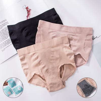 China New Viable Seamless Pelvic Adjustment Waist Cotton Crotch Women High Briefs Shape To Use Tummy Control Panties for sale