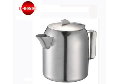 China Shark Fin Stainless Steel Tea Pots 1800ml Silk Printing Logo metal teapots for sale