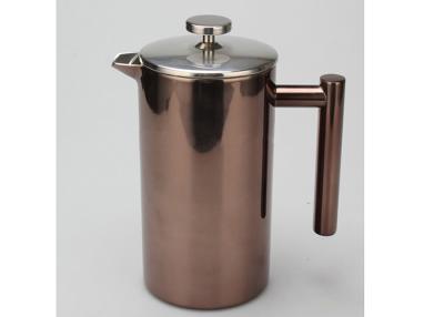 China 51oz Double Wall Stainless Steel French Press Metal Coffee Pot for sale