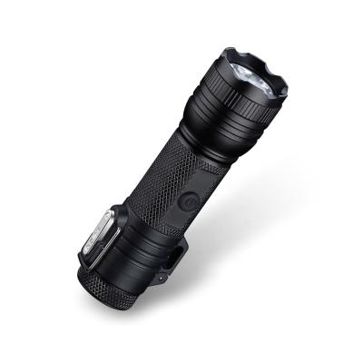 China USB Electronic Outdoor Flashlight With Rechargeable Lighter Arc Lighter Torch Lighter Free Dual Spotlight Rechargeable for sale