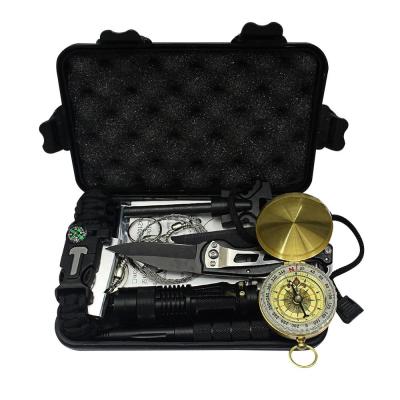 China Portable Survival Tools Hot Sale SOS Emergency Toolbox Outdoor Multi Functional Survival Kit for sale