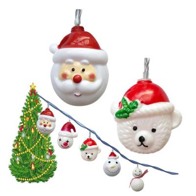 China Lovely Home Outdoor Waterproof Christmas Decoration Solar Light Led Fairy Garden Santa Claus Christmas Lights Led String for sale