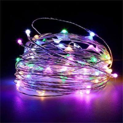 China Hot Selling Xmas Christmas String Lights Colorful Outdoor USB Charger Copper Wire Remote Control Led String Lights for sale