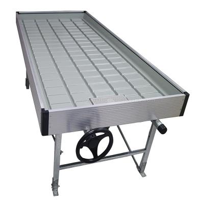 China Hydroponics Rolling Bench Ebb And Flood Tables Rolling Bench For Greenhouse Agriculture for sale