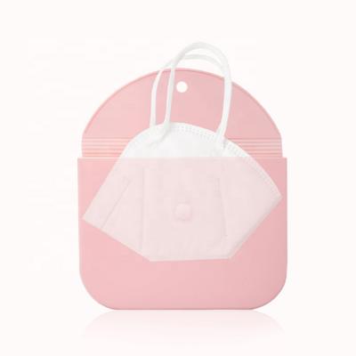 China Recyclable Product Ideas New 2021 Face Mask Storage Holder Cases Silicone Mask Carrying Case for sale