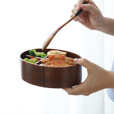 China 2020 Japanese Sushi Food Berry Container Freshness Storage Bento Lunch Box Kids School Wooden Lunch Box for sale