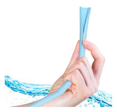 China 2020 Sustainable New Product Ideas E-zip Split Straws Resealable Reusable Silicone Easy Cleaning Straw for sale