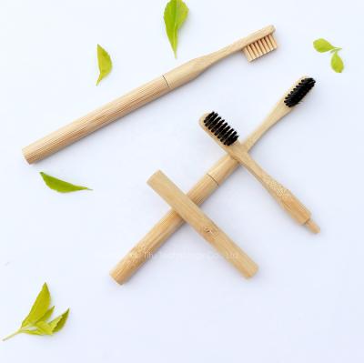 China OEM Replacement Eco-Friendly Bamboo Toothbrush Eco Friendly Custom Logo Bamboo Toothbrush With Replaceable Head for sale