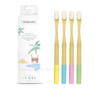 China Eco-Friendly 20000 Fiber Micro Biodegradable Ultra Soft Bristles Tiitee Nano Bamboo Toothbrush For Sensitive Gums for sale