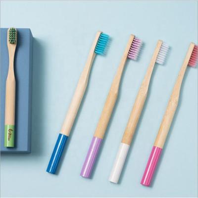 China Custom Made Bamboo Toothbrush Eco-Friendly Bamboo NanoToothbrush For Baby Kids Children for sale