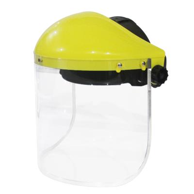 China The thickness is 1mm Juli-D-1006-1, safety protective mask sun visor with CE certificate, PC plastic protective mask with pp plastic sun visor for sale