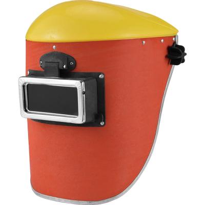 China Factory Outlet Adjustable Lightweight And Glass Safe Orange Welding Mask for sale