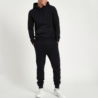 China Hot Sale Private Label Sports Tracksuit Simple Black Men Antibacterial for sale