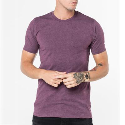 China Wholesale Antibacterial Men's Brown Round Neck Short Sleeve Fit Cheap Fit Basic Empty Dry T-Shirt for sale