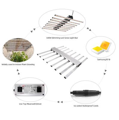 China Seed Starting Lm301b Lm301h 2020 Best Commercial Horticulture Bar Type Full Spectrum 640w Led For Growing Light for sale