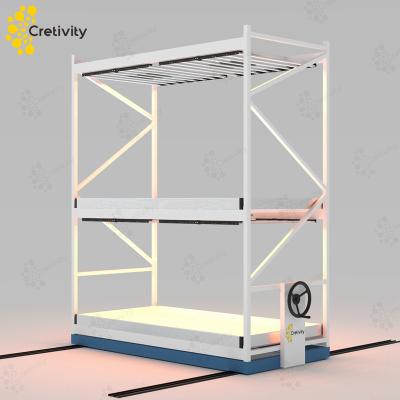 China Other CRETIVITY Led To Grow Light Vertical Agricultural Medicinal Plant To Grow Metal Hydroponic Growing Rack for sale